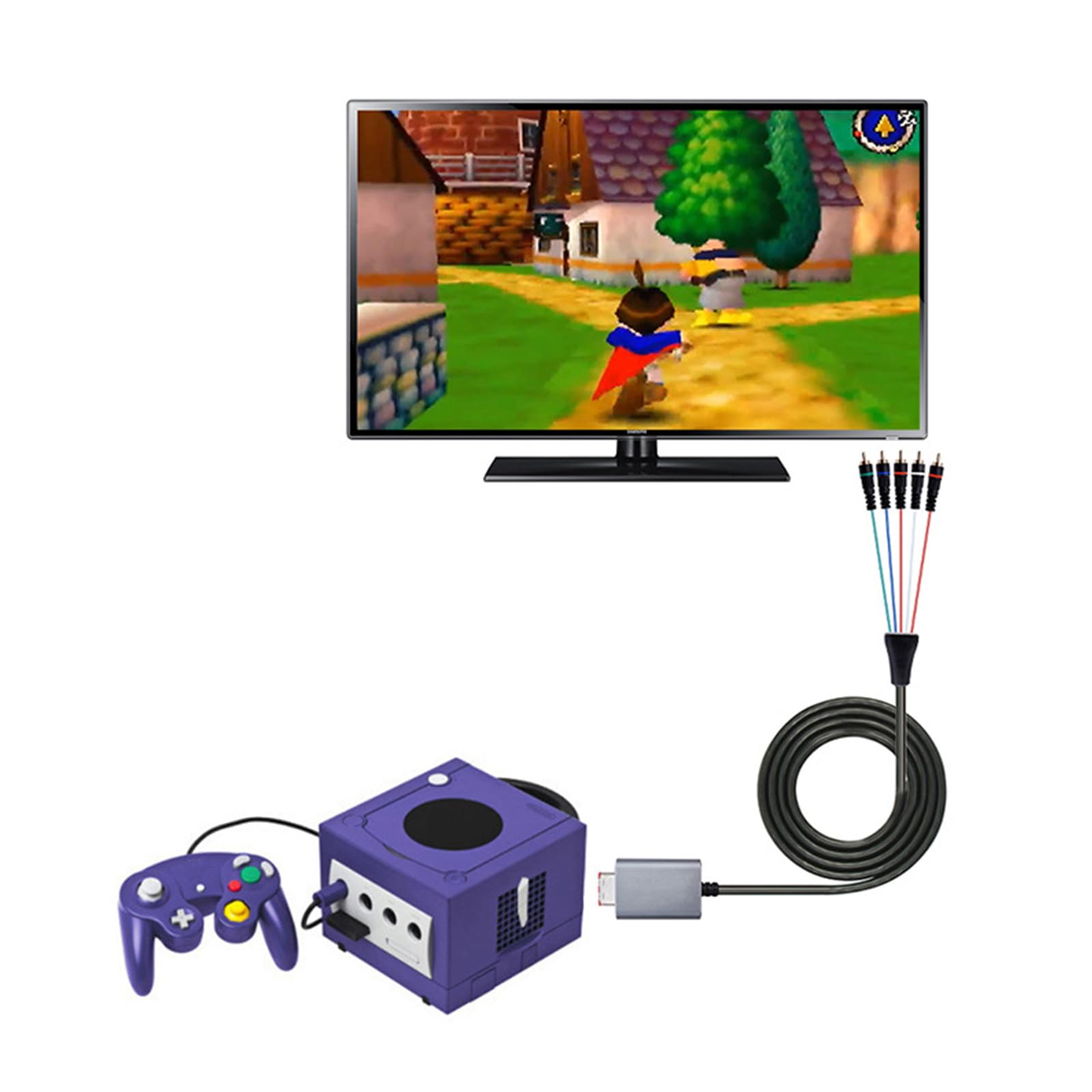 Cavo Componente per 5RCA YPbPr Video Completo e Supporto Videogiochi Gaming 5RCA Accessori