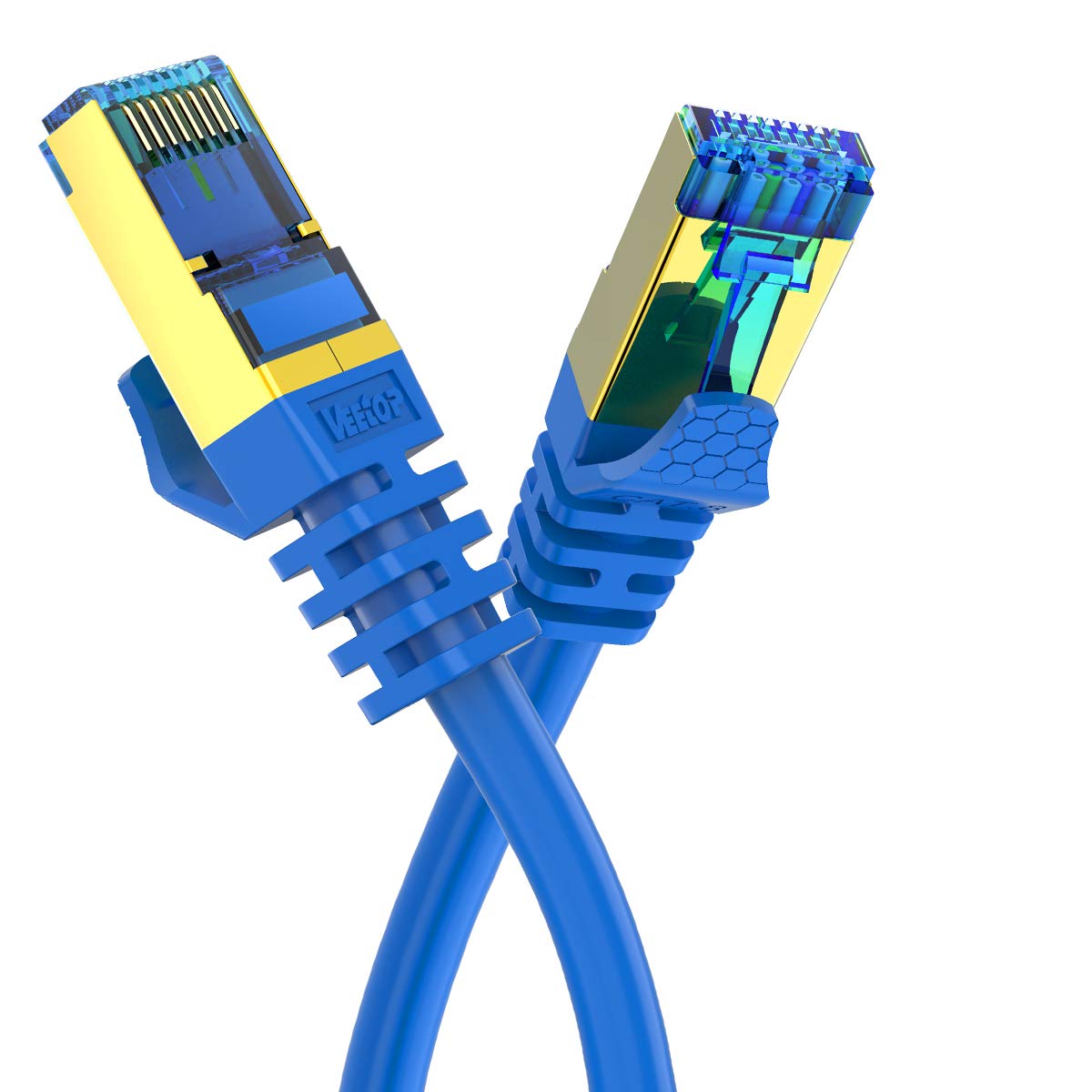 Buy 0.5m 5Pack CAT8 Cable Veetop 40Gbps 2000Mhz High Speed