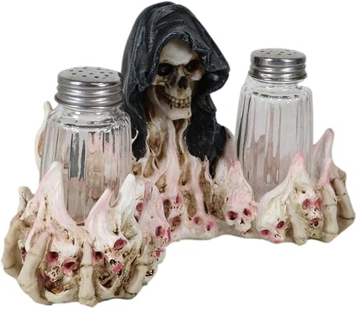 Miniatura 4 de Ebros Gift Juego de figuras góticas del Día de los Muertos con almas condenadas en el lago de fuego del infierno, juego de figuras de 5.5 pulgadas