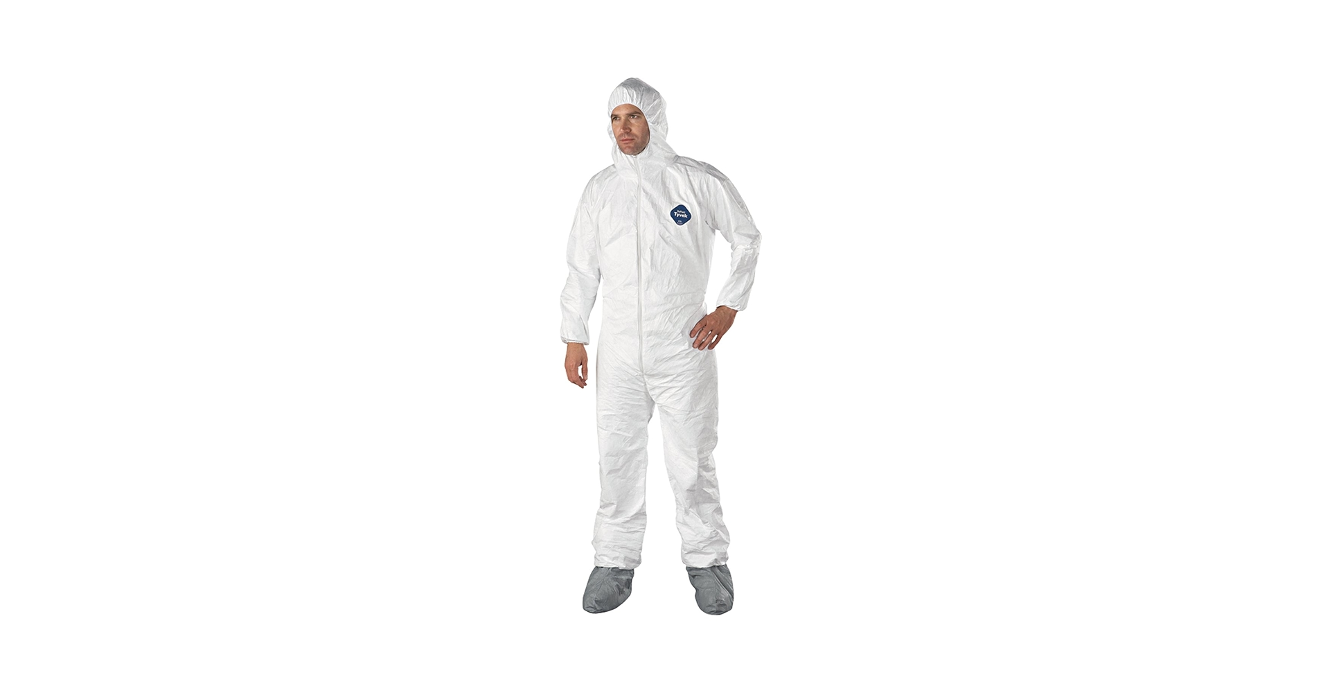 Dupont TY122S-2XL Tyvek Coveralls with Attached Hood and