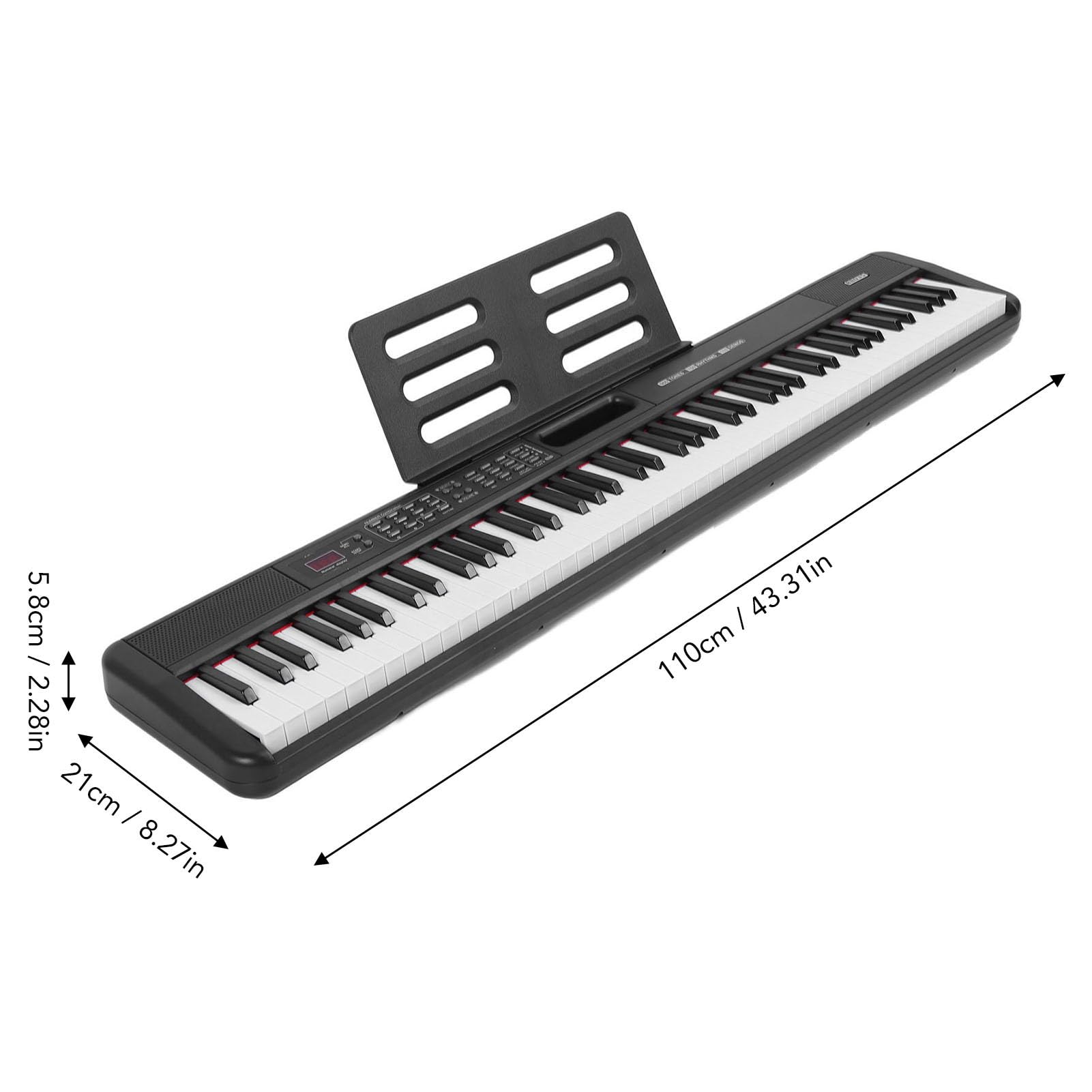 Set di Tastiere Elettriche, Tastiera di Pianoforte Multifunzionale per lo Studio e l'insegnamento Individuale (Spina europea)