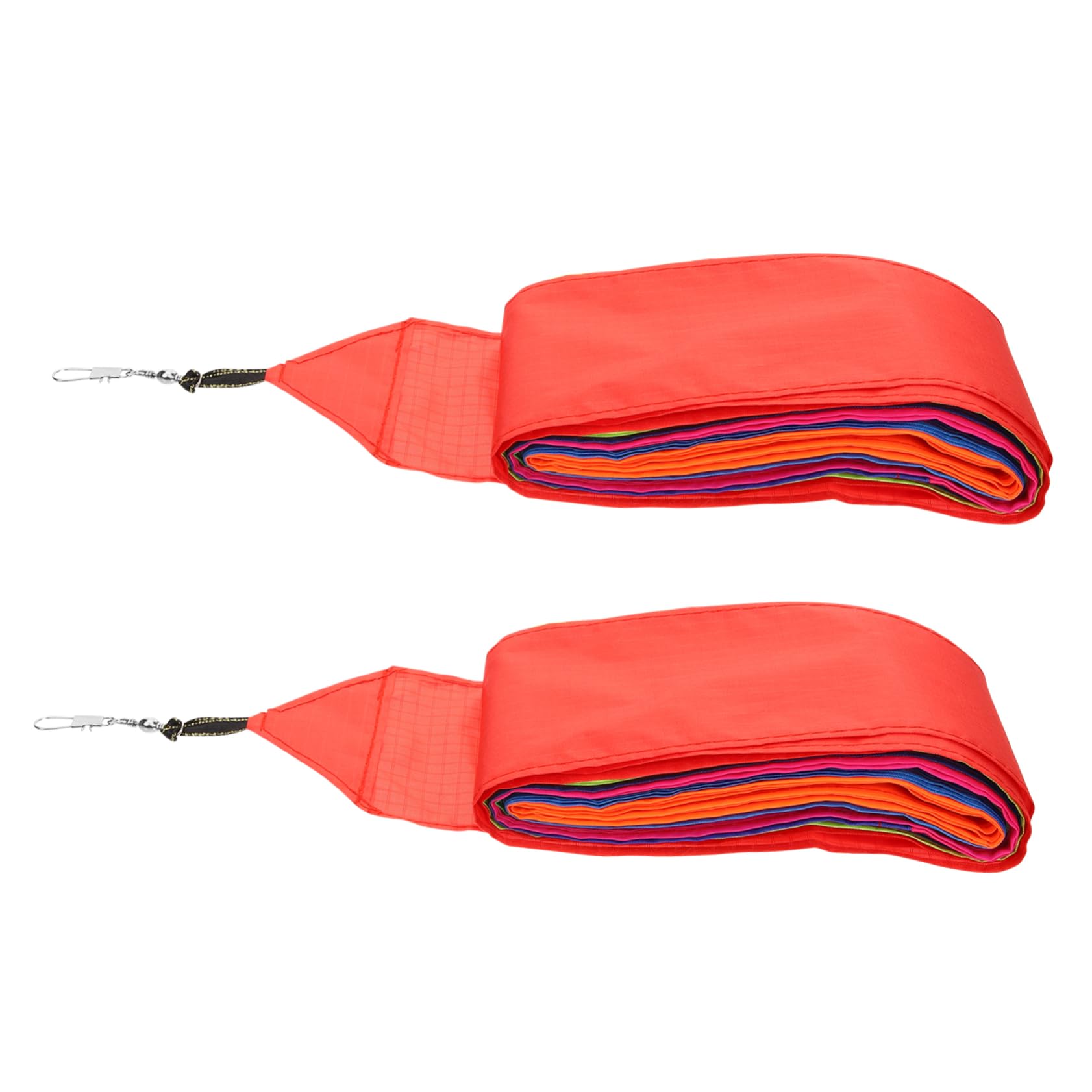 Totority 2pcs Kite Tail Ribbon Streamer Kite Tail Tube Outdoor Activities Game Rainbow
