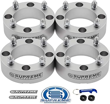 Supreme Suspensions 4pc Set Of 1 5 Wheel Spacers For Can Am Outlander 400 500 650 800 4x137mm Bolt Pattern M10x1 25 Studs 110mm Center Bore Atv Wheel Spacer Silver Wheels Tires Amazon Canada
