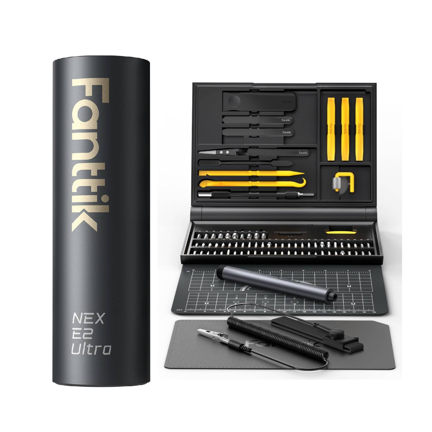 Fanttik E2 Ultra Mini Elektro Schraubendreher Set & Fanttik E1 NEX Workstation Präzisions-Schraubendreher-Set