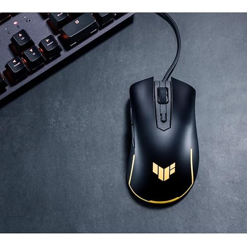 TUF Gaming M3 Gen II Mouse da gioco, cablato, 59 g leggero, IP56 resistenza alla polvere e all'acqua, protezione antibatterica, sensore ottico 8K DPI, 6 pulsanti programmabili, piedini per mouse - Mouse gaming - Immagine 1