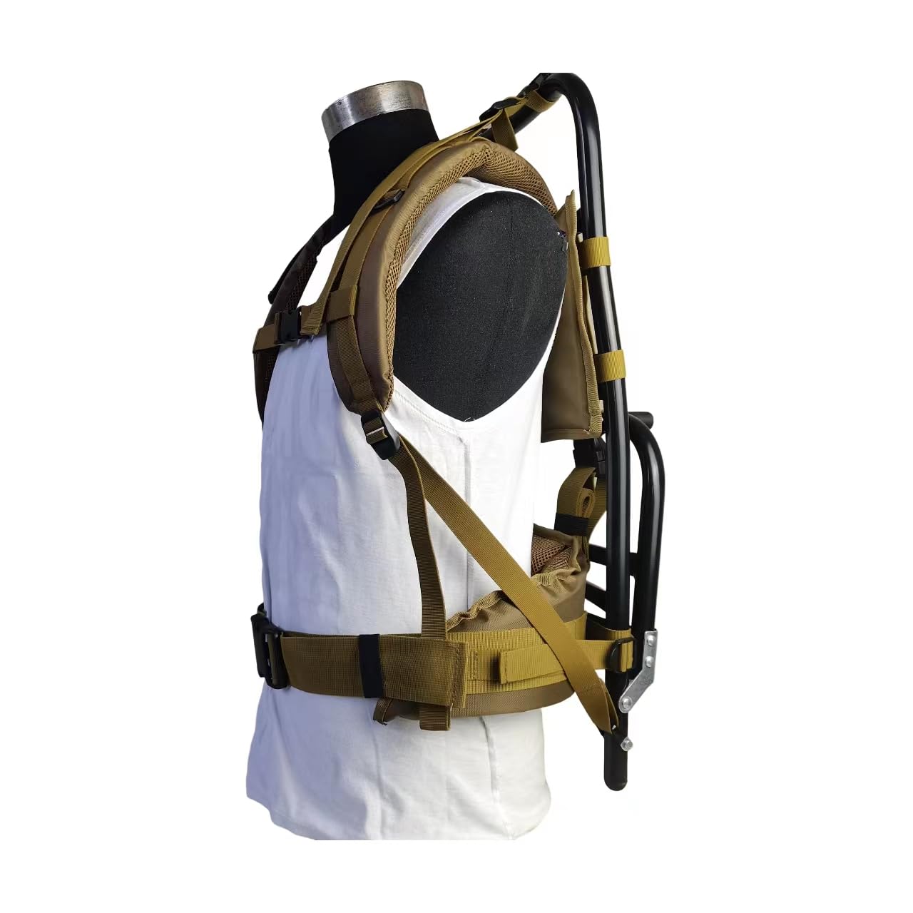 Marco externo de aluminio ligero, mochila de senderismo/caza, 28.7 x 14.6 x 9.8 pulgadas