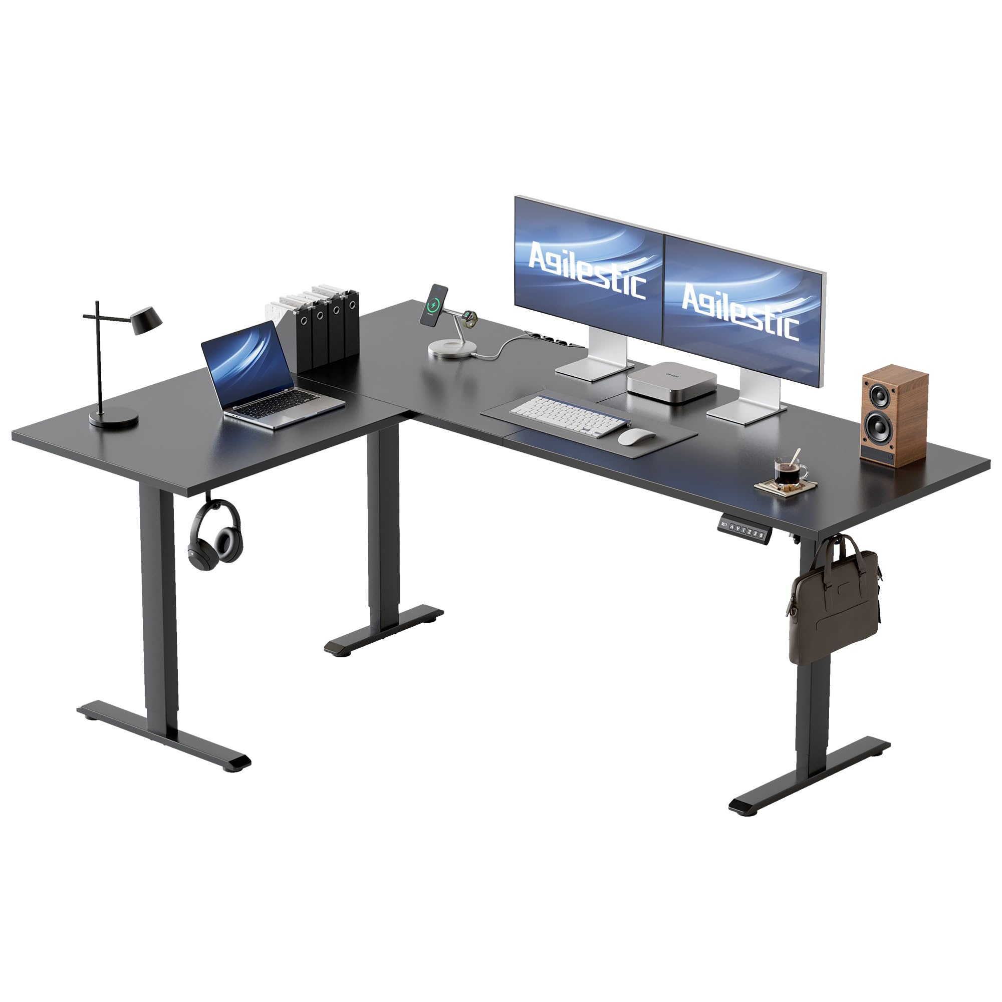 Agilestic L-Shape Höhenverstellbarer Motorisierter Ecktisch