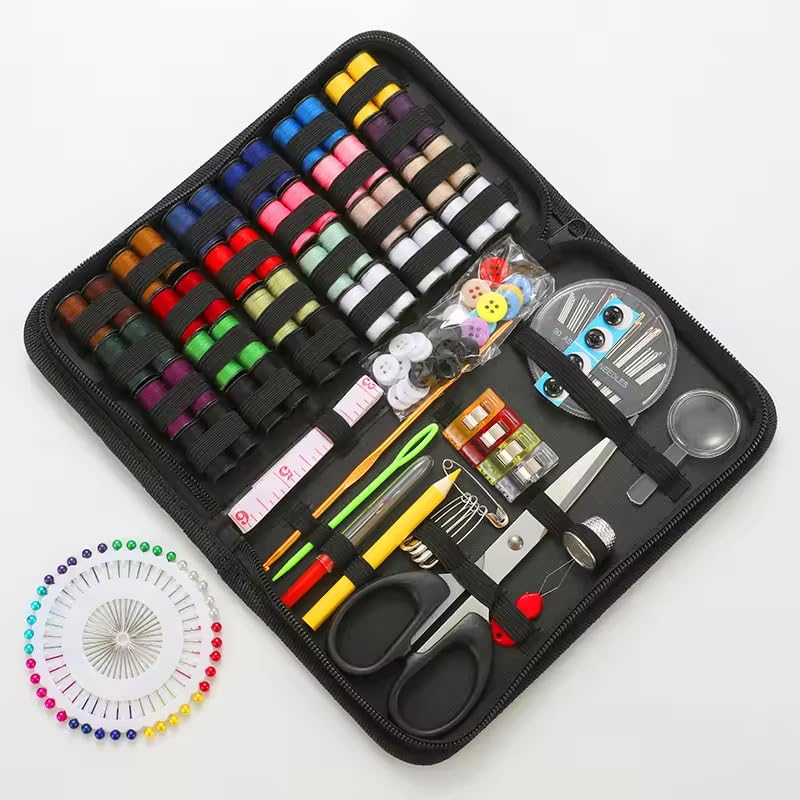 Kit de couture de voyage avec mini nécessaire de mercerie 172 pièces