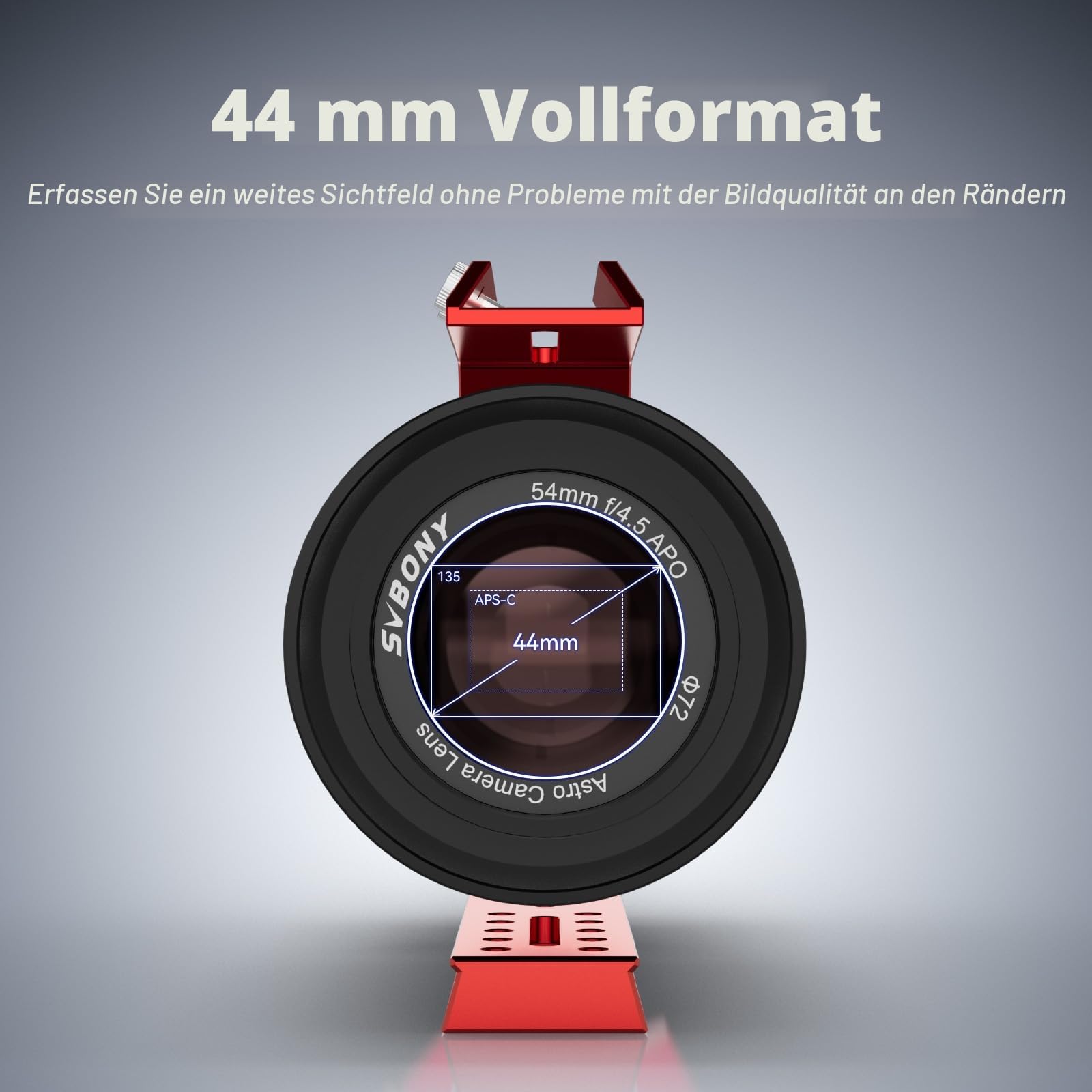Svbony SV555 APO 54mm Astrofotografie-Teleskop, f/4,5 Vollformat-Teleskopkamera Objektiv, Manuelle Blendeneinstellung, Integrierter Flattener, für Deep-Sky-Astrofotografie, Neues Upgrade