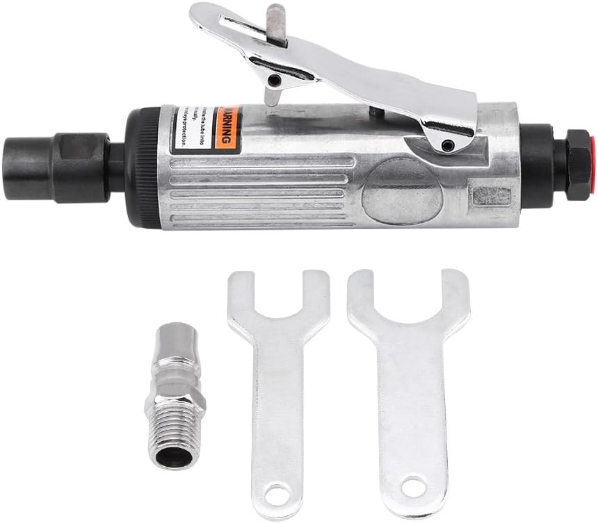 1/4" Pneumatic Die Grinder 90PSI Pneumatic Air Die Grinder Grinding Kit Polishing Engraving Tool