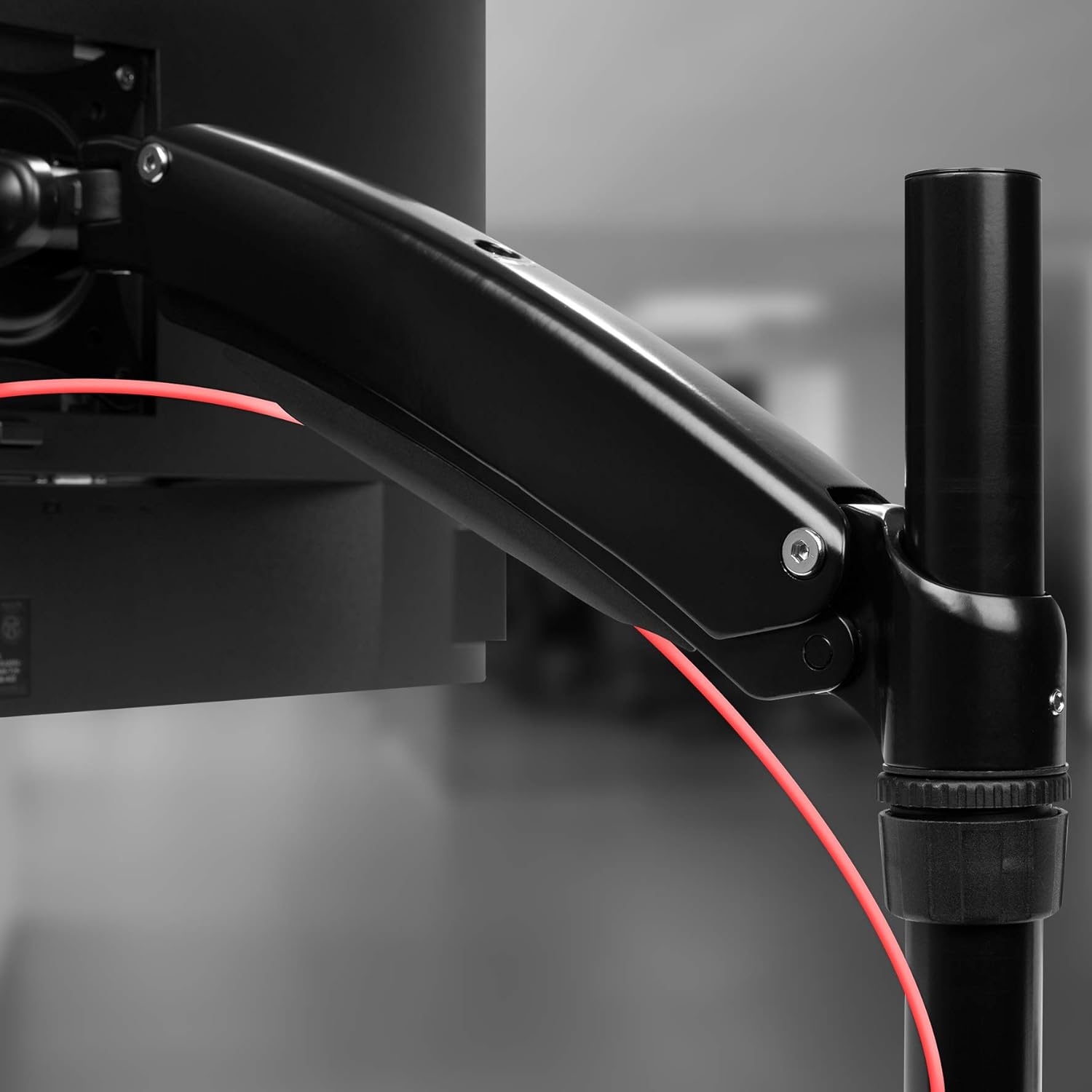 Gеt Sресіаl Prісе Duronic Monitor Arm Stand DM552 | Dual PC Desk Mount | Black | Aluminium | Height Adjustable | for Two 15-27 inch LED LCD Screen | VESA | 17lbs per Screen | Tilt -90°/+85° Swivel 180° Rotate 360°