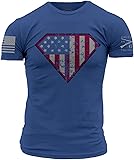Grunt Style Super Patriot Men's T-Shirt Large Royal Blue