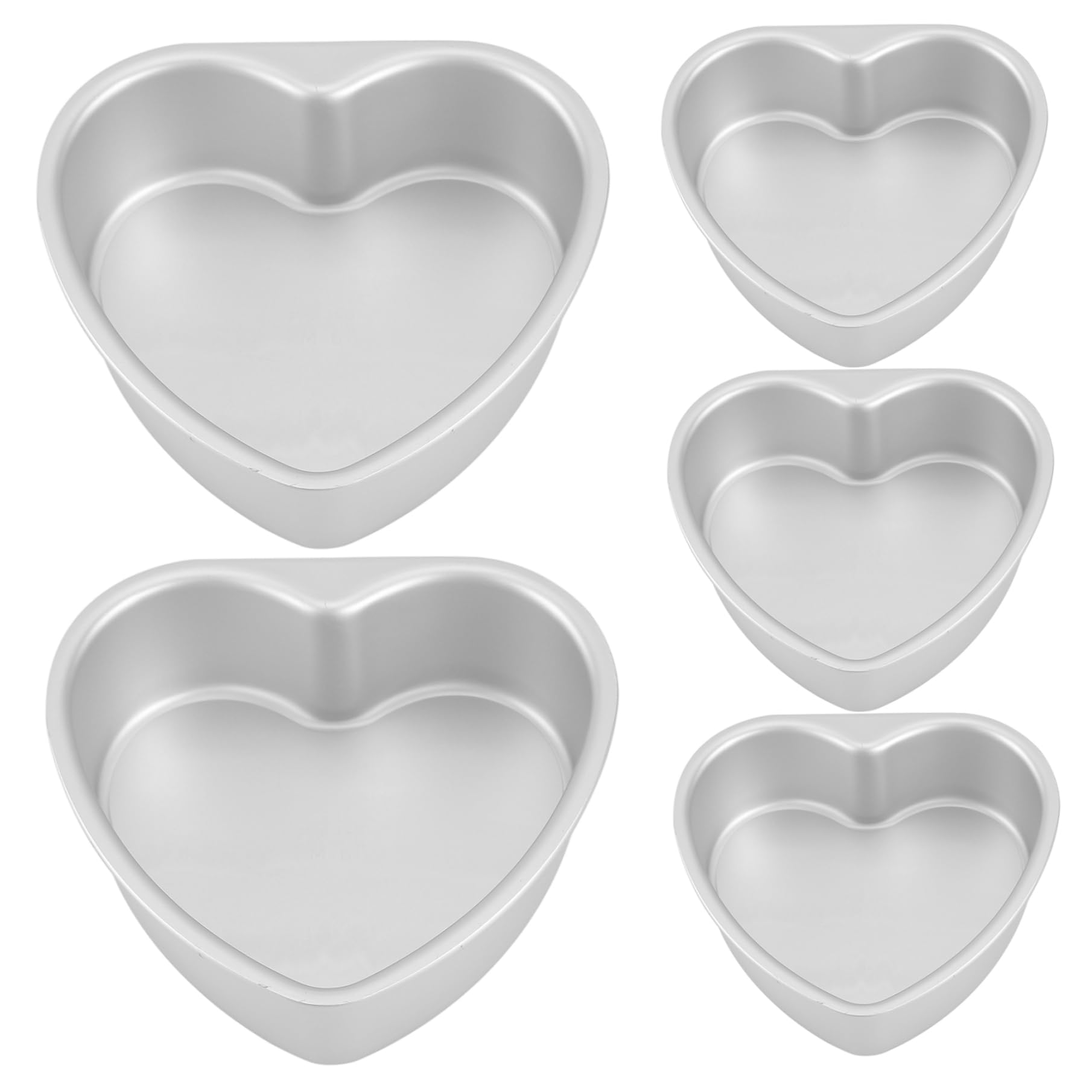 Moldes de corazón de 4 pulgadas para preparar minitartas románticas en casa