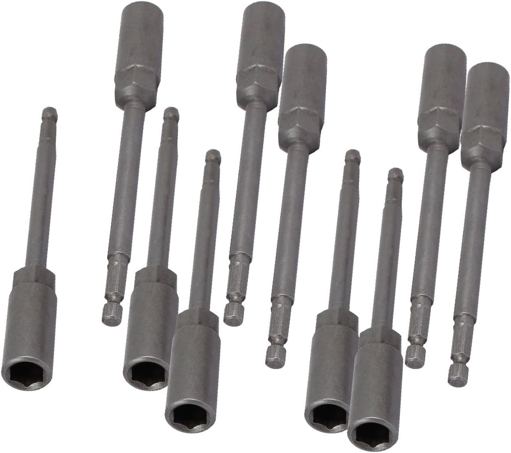 1/4" Hexagon drill hole 11mm Socket Chrome Vanadium Steel Hex Nut Drivers Bits 10pcs (f4fc30efab255b298166c1443d87f48d)