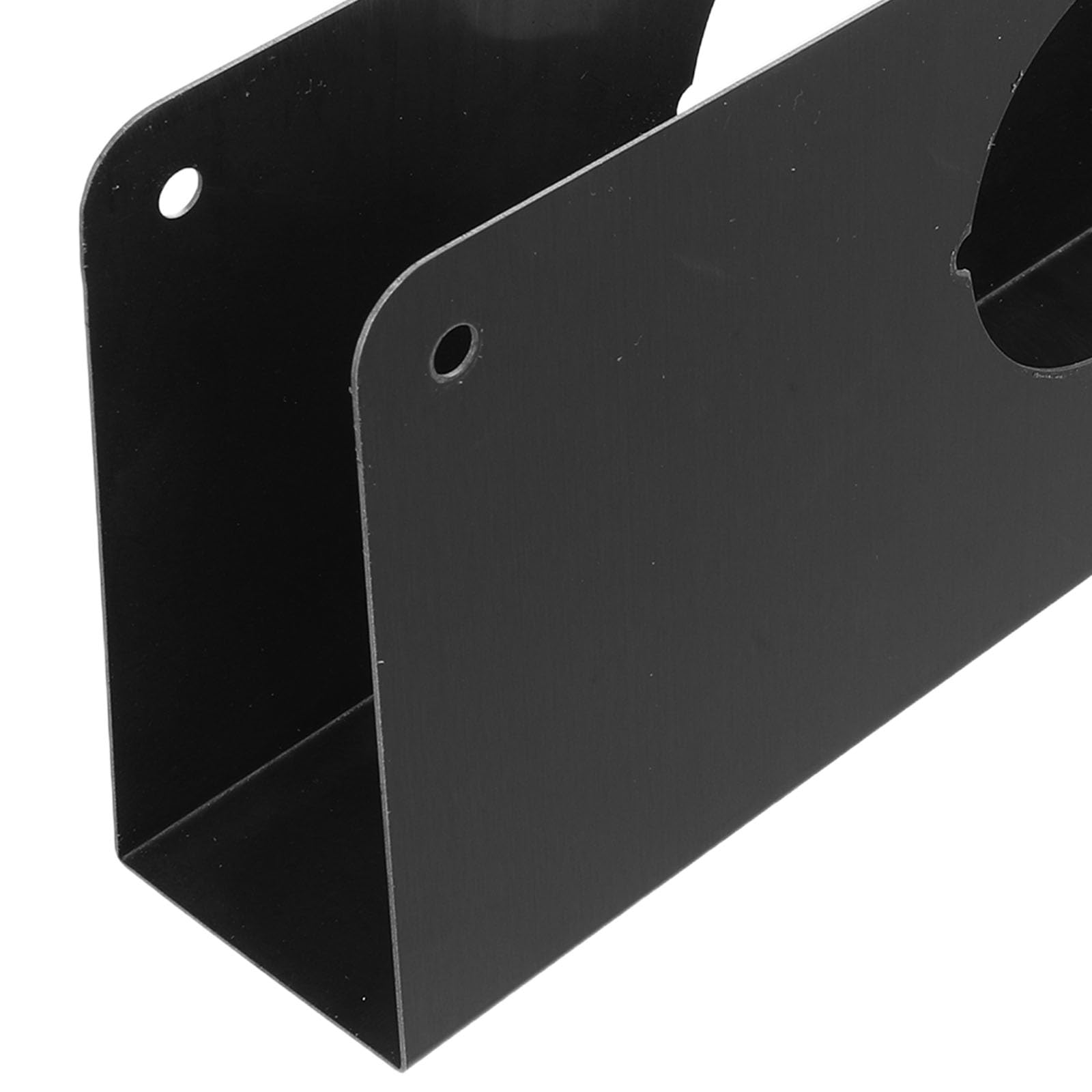 NUOBESTY Plaque de Renfort Serrure Porte Acier Inoxydable Noir 23x10 Cm pour Porte Épaisseur 42-46 Mm avec Pêne Dormant 60 Mm Protection Loquet Réparation Sécurisée Plaques de Sécurité
