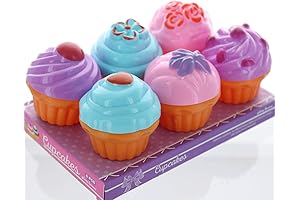 GIFEXPRESS Mini Toy Cupcakes, Play Dessert Set for Kids