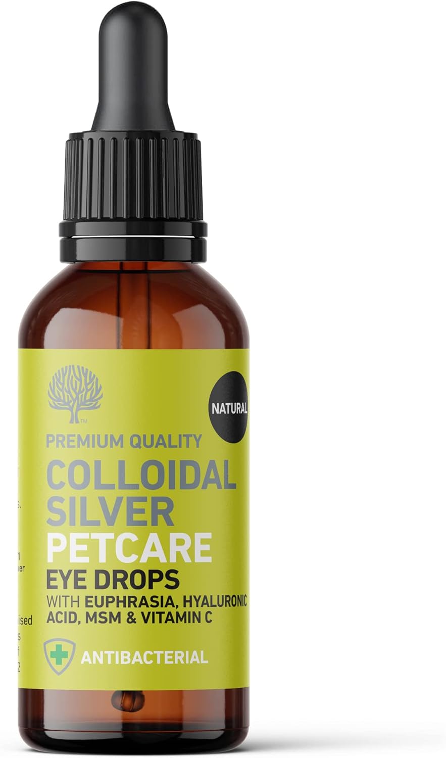 Nature's Greatest Secret NEW All Natural Antibacterial Colloidal Silver Petcare Eye Drops with