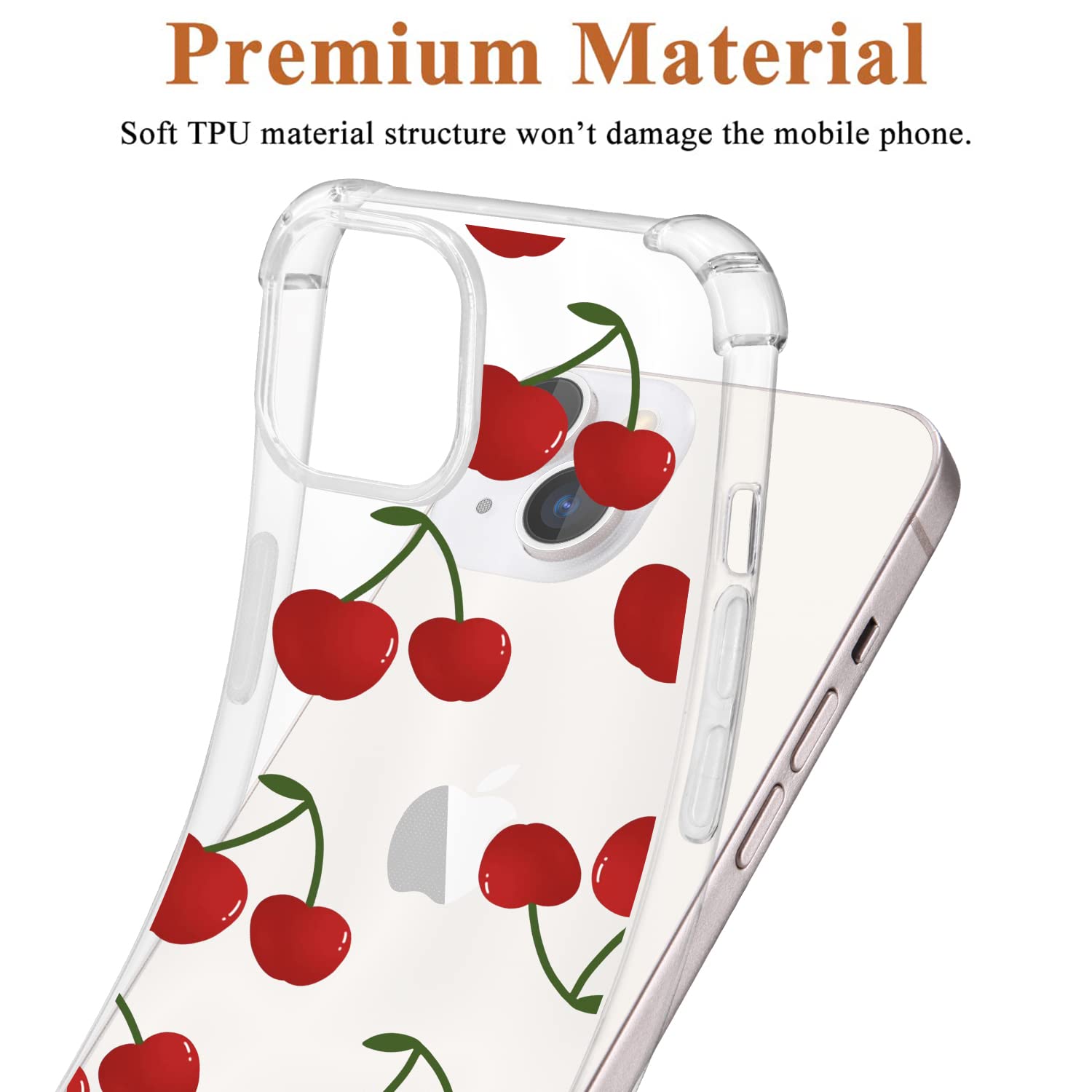 Amazon.com: Delicious Cherry Friut Pattern Clear Case Designed for