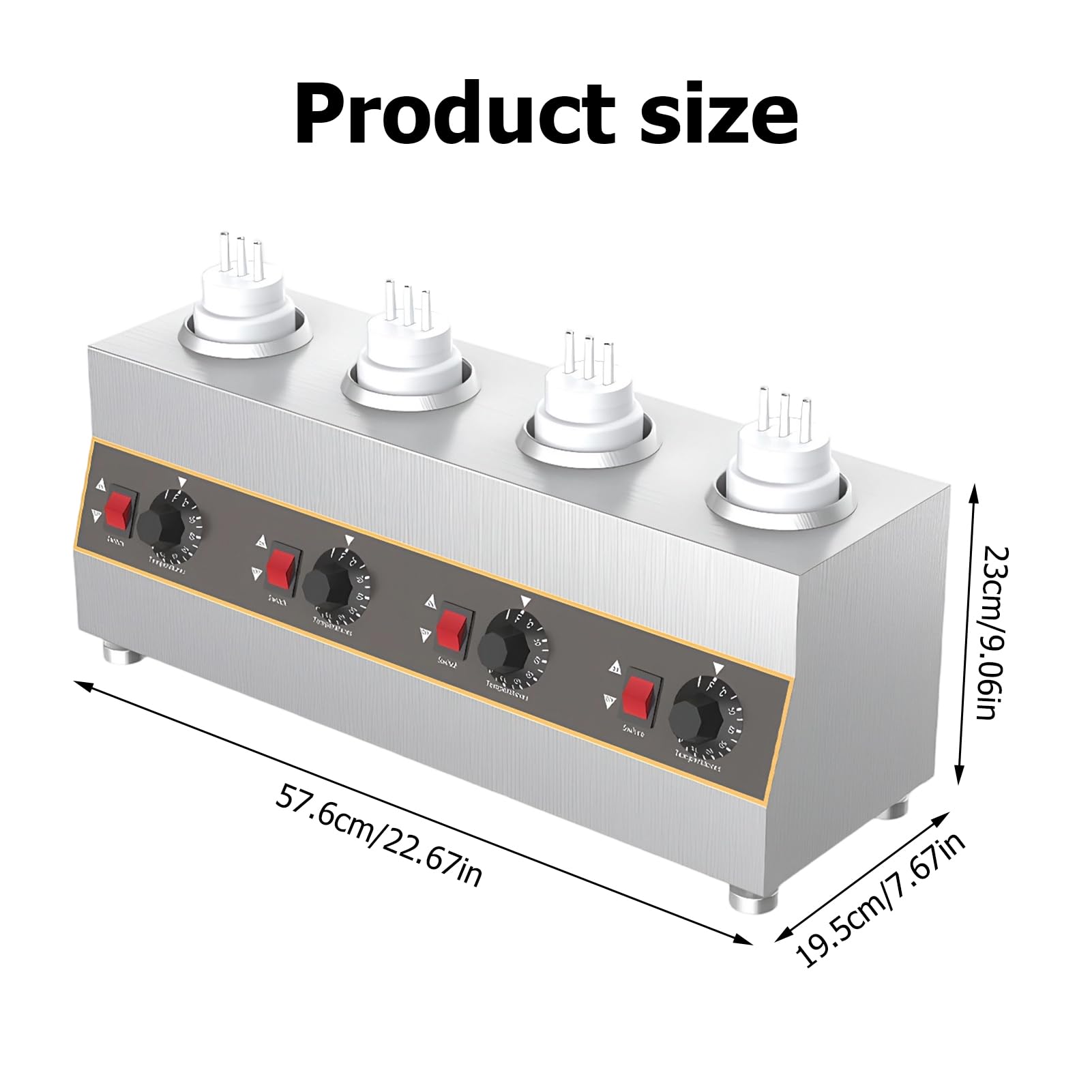 Elektryczny podgrzewacz do żywności do sera, czekolady i sosów - regulowana temperatura 30-85℃, komercyjny dozownik do keczupu, krówki, karmelu, maszyny zatrzymującej ciepło