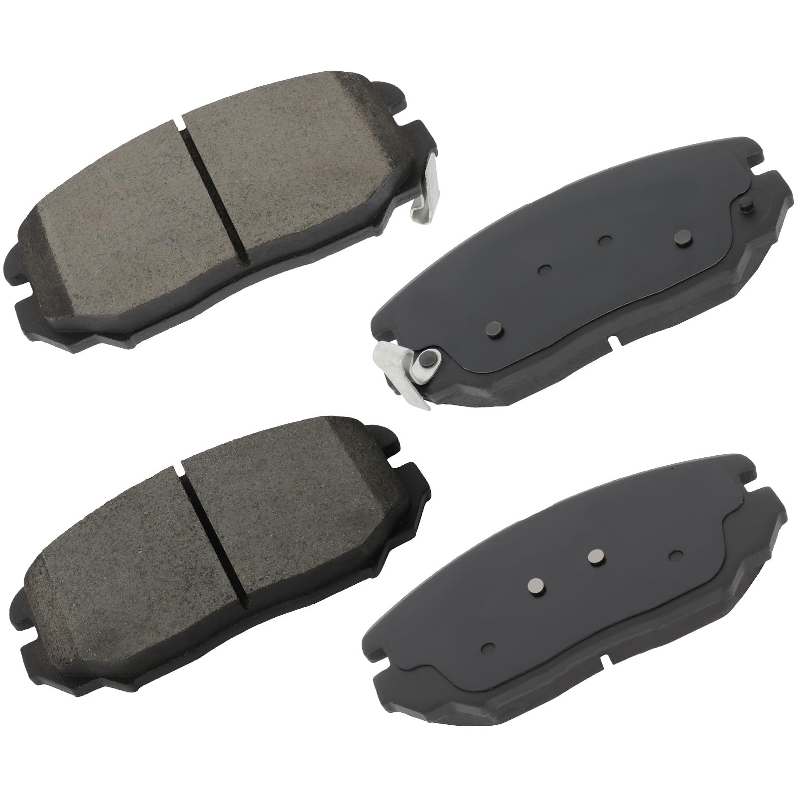 cciyu D1125 Front Ceramic Brake Pads Kits 4pcs fit For Buick Allure,Cascada,LaCrosse,Regal,For Cadillac ELR,For Chevy Equinox,Impala,For Malibu,For Malibu Limited,For GMC Terrain,11 For Saab 9-5