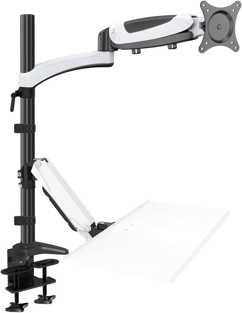 HFTEK FY24WS Monitor Arm Desk Mount Workstation for Screens from 15