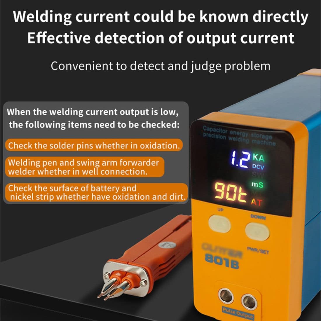 11.6Kw Capacitor Energy Storage Spot Welding Machine,Battery Spot Welder,Lithium Iron Phosphate Portable Precision Butt Welding,for 18650 14500 Lithium Battery Pack
