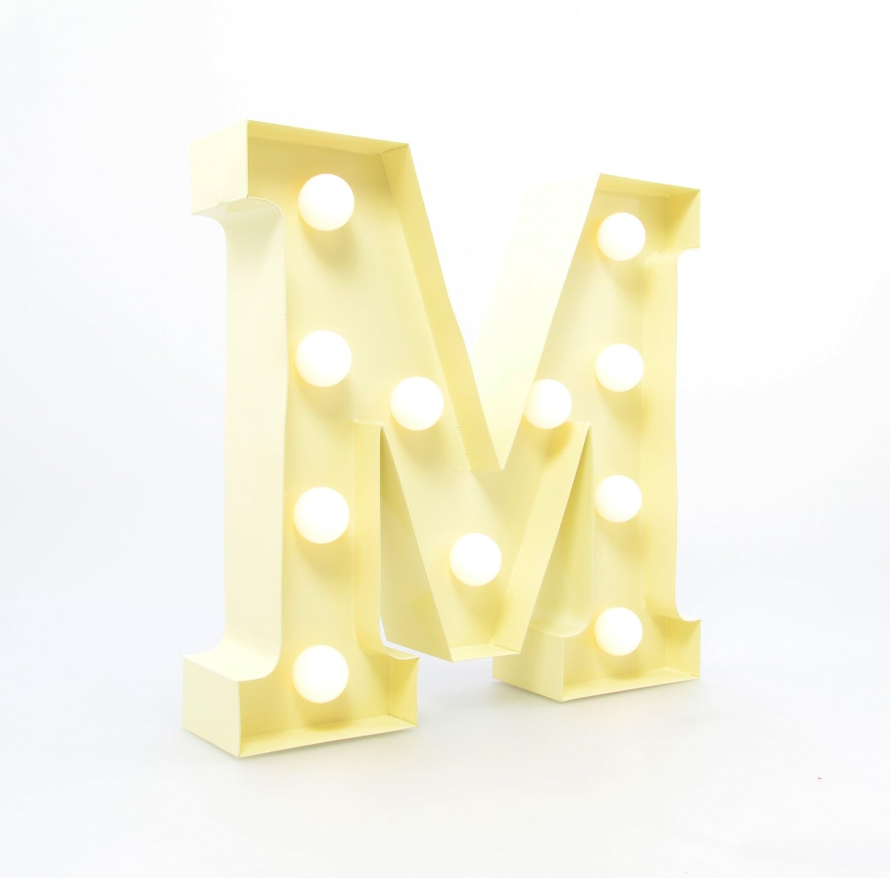 map Carnival Letter Lights Vanilla - M