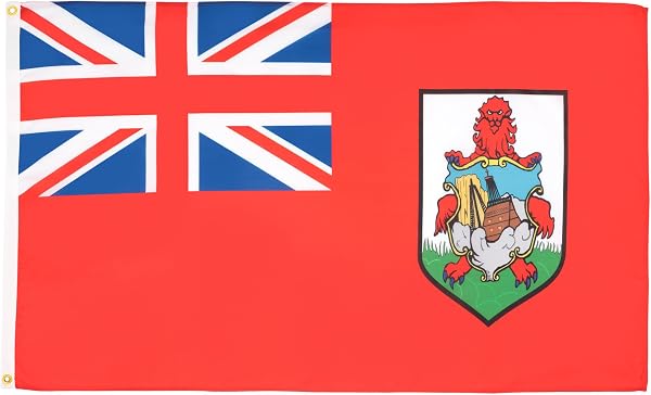 AZ FLAG - Bermuda Flag - 2x3 Ft - 100D Polyester Bermudian Banner with Two Metal Grommets - Fade Resistant - Vivid Colors - 2' x 3' Feet - 90x60 Cm - 1