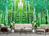 Dslbz Green Bamboo Forest Wall Mural Wallpaper for Bedroom 137' x 102'(W x H)