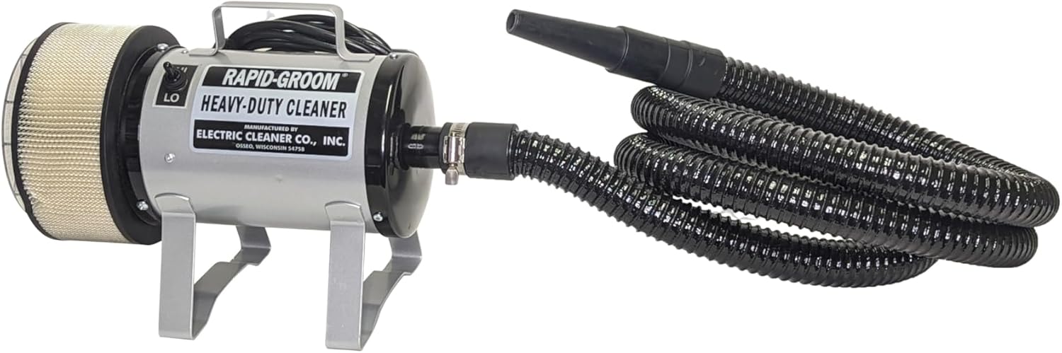 ECC Rapid Groom and Personnel Blow-Off Station with Heavy Duty Filter for Cleaning & Hair Removal