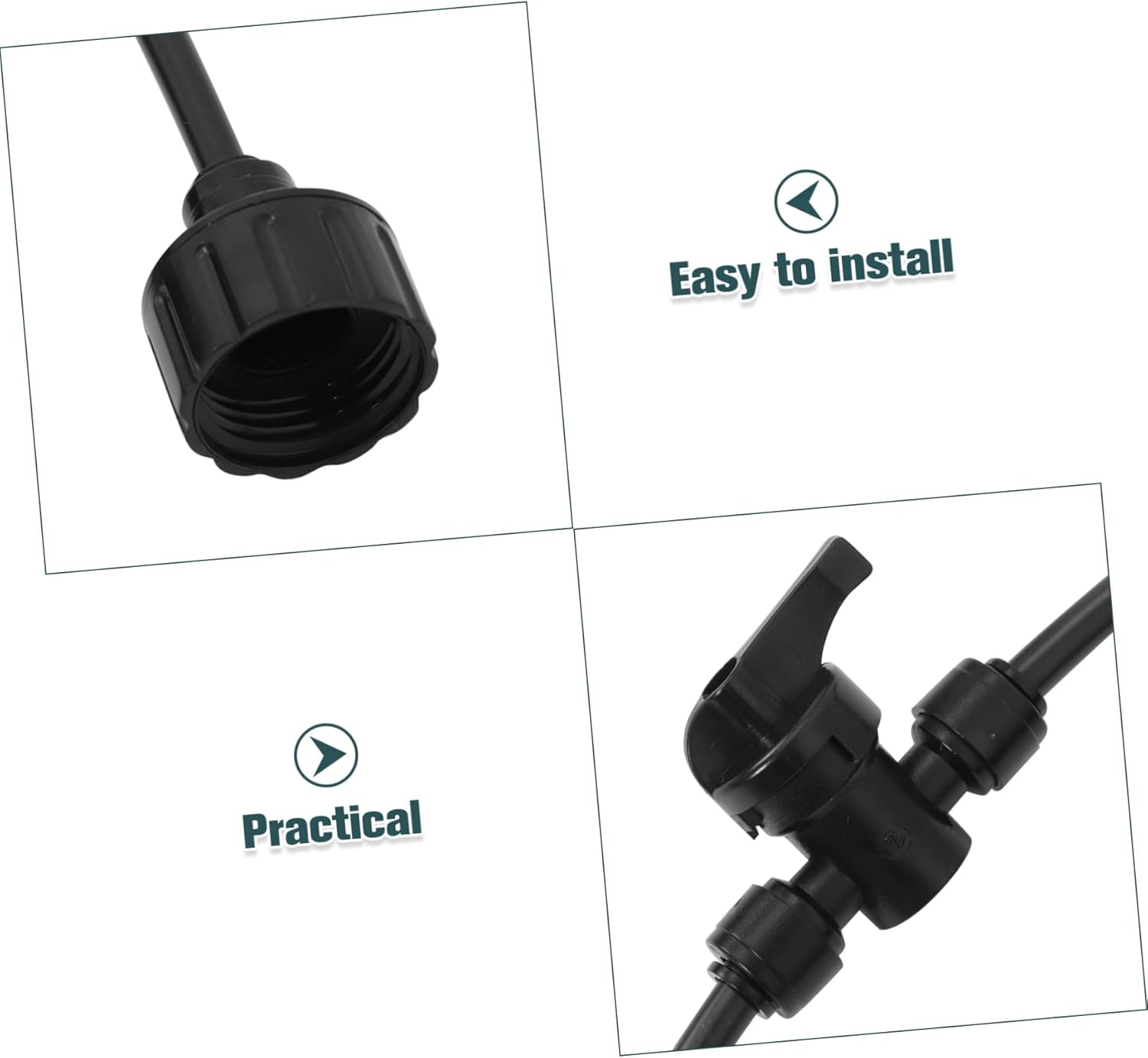 1 Set Spray Cooling System Misters for Outside Patio Fan Backyard Sprayer Adjustable Outdoor Cooling Misters for Patio Standing Conditioner Cooling System Kit Portable Abs