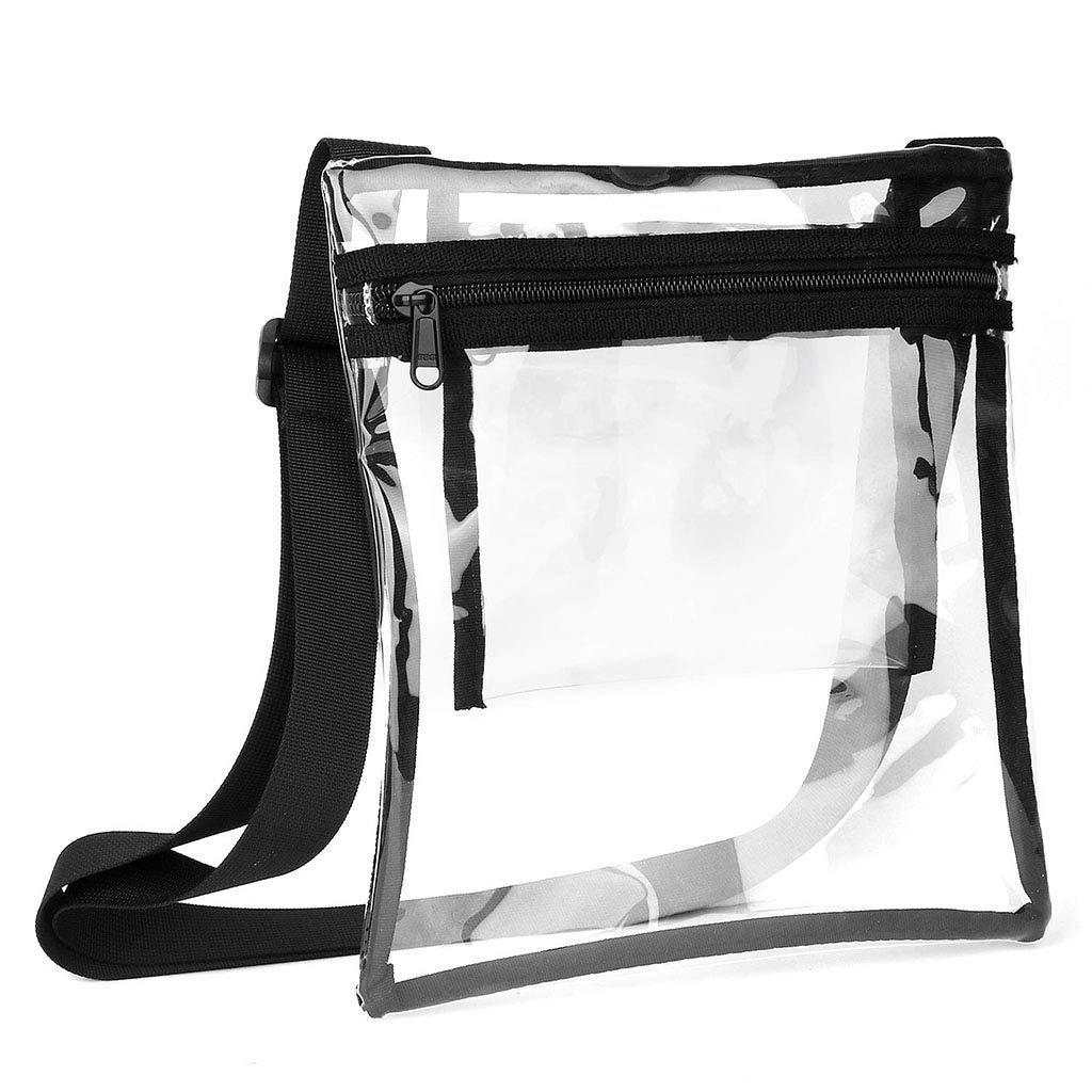 MinnowXY Fashion TPU Clear Body Messenger Bag Transparent Handbag for Men Women Outd