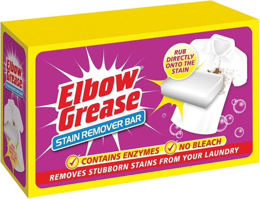 Elbow Grease® Stain Remover Bar 100g | Removes Stubborn Stains From Your Laundry | No Bleach