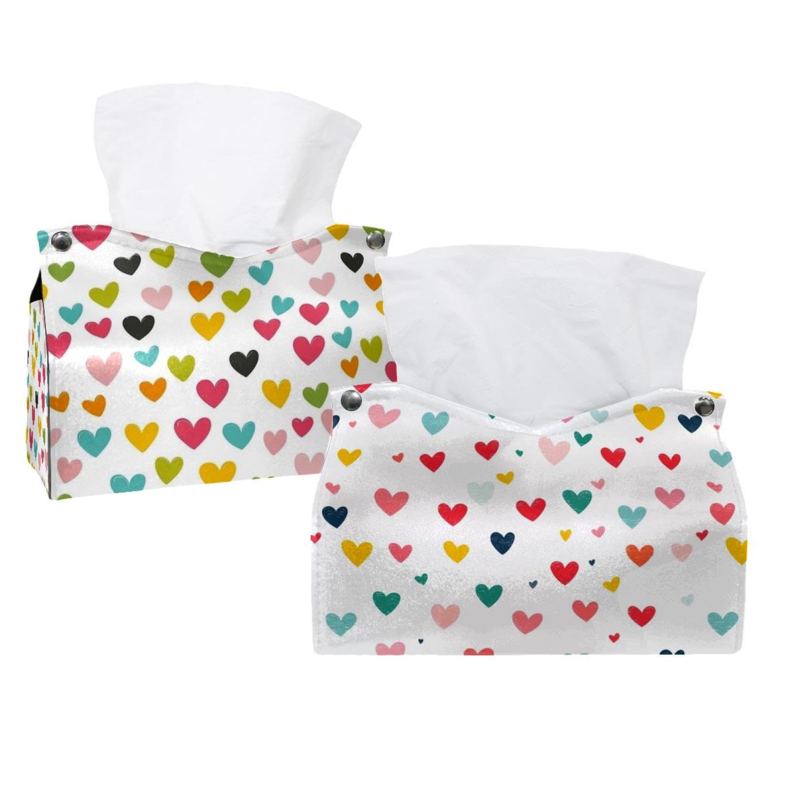Boîte à mouchoirs cœur pour coiffeuse et table de nuit chic