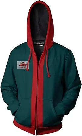 Kejodiy Adult & Kids Miles Hoodie Sweatshirt Superhero Zipper Jacket Coat Cosplay Costume