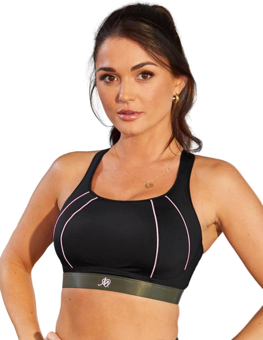 Pour Moi Women's 97005 Energy Underwire Padded Cross Back Sports Bra