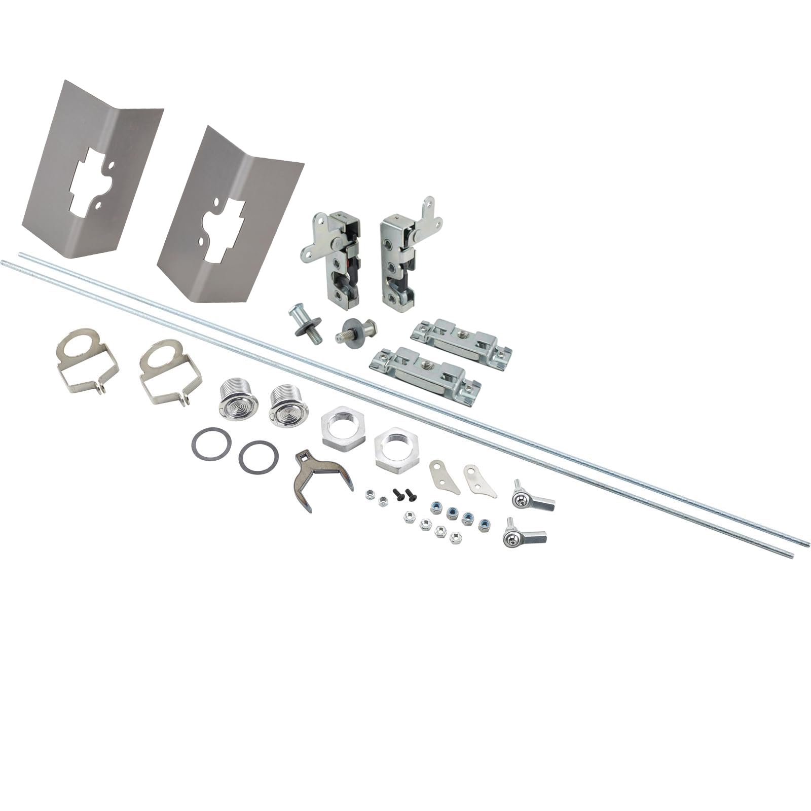 4648 Lincoln Style Latch Buttons W/Latches,Plates,Bolts