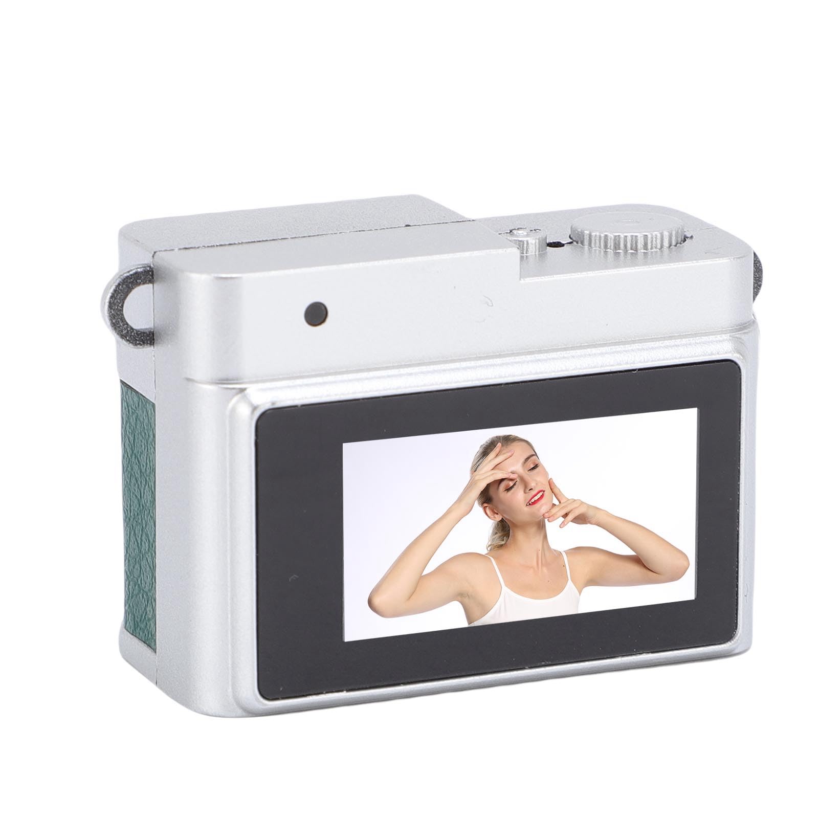 Caméscope porte-clés rétro compact 1080P vert avec transfert USB direct - 8