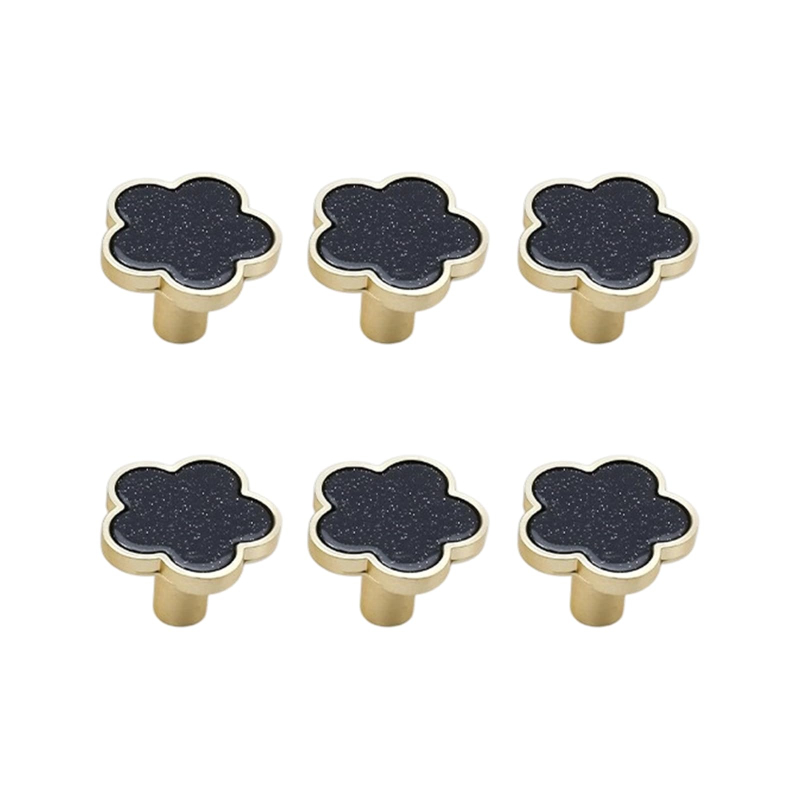 Single Hole Cabinet Knob Set, Flower Drawer Knobs in Zinc Alloy, Furniture Hardware for Cabinets, Dressers and Closets Flower Cabinet Knob Drawer Zinc Alloy Furniture Single Hole Hardware Dresser