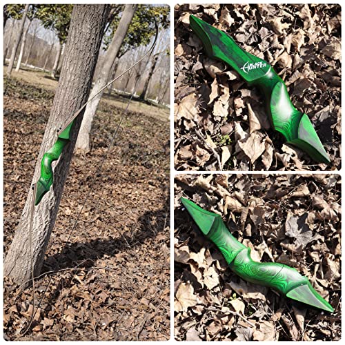 Black Hunter Archery Recurve Bow 60" Right Hand Hunting Takedown Bow Set 20-60 Lbs Adults Archery Suitable For Practice Competition #TOP6