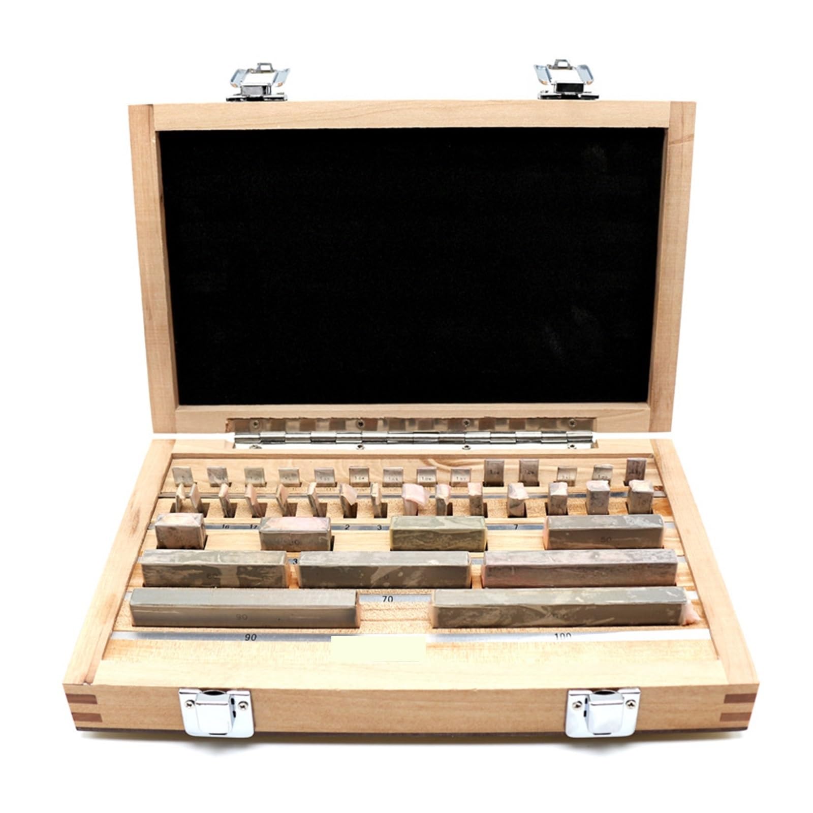 Gauge Block, Metric Rectangular Gauge Blocks Set High-Precision Wear-Resistant Stainless Steel Calibration Tools for Precision Instruments(32)