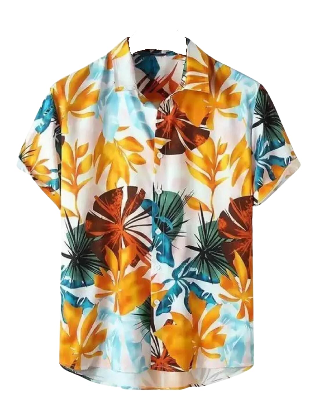 DHRUVI TRENDZMen's Rayon Regular Fit Shirt Casual Stylish|Printed | Half Sleeve | Formal Shirts| Summer Button-Down