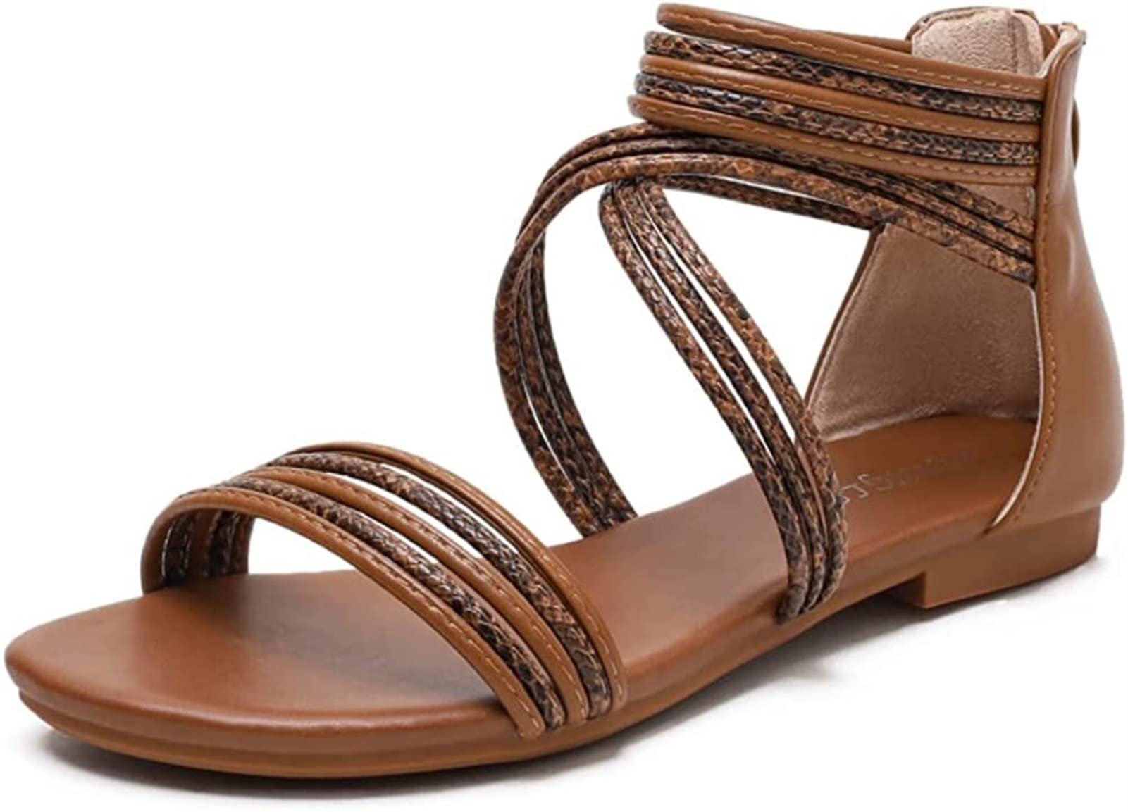 Sandales gladiator plates contre la fatigue des pieds pour marcher à la plage cet été