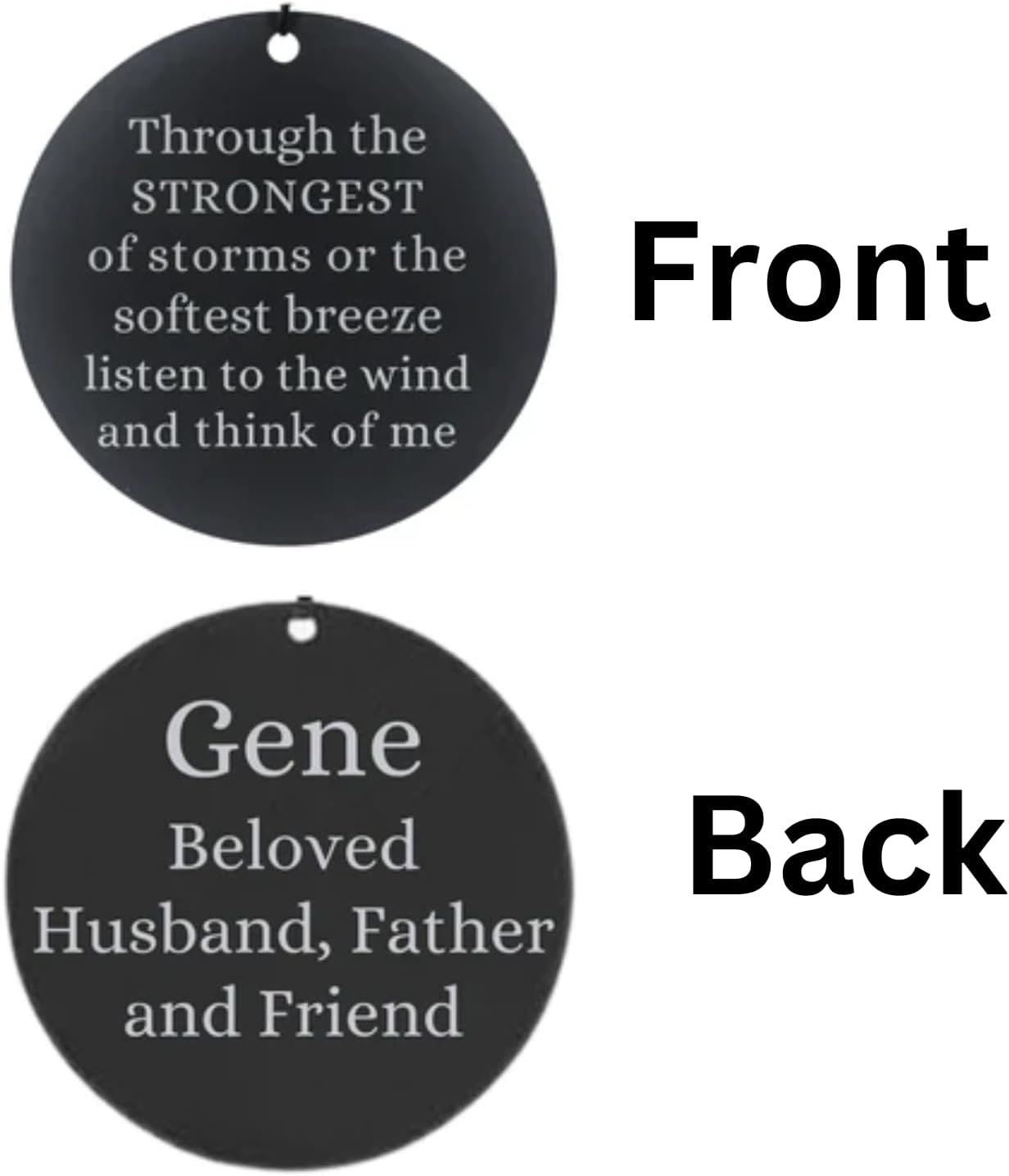 Memorial Wind Chime DIRECTLY Sent Gift Wind Chime Deep Tone 28 Inch In Sympathy Loss Silver in Memory of Loved One Listen to the Wind Memorial Garden Gift Wrapped/B