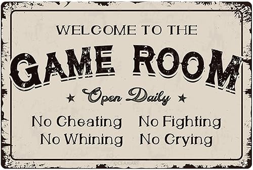 Miniatura 7 de Letreros de lata vintage para sala de juegos, póster artístico divertido, placa colgante de metal para el hogar, dormitorio, bar, pub, hombre, Señal