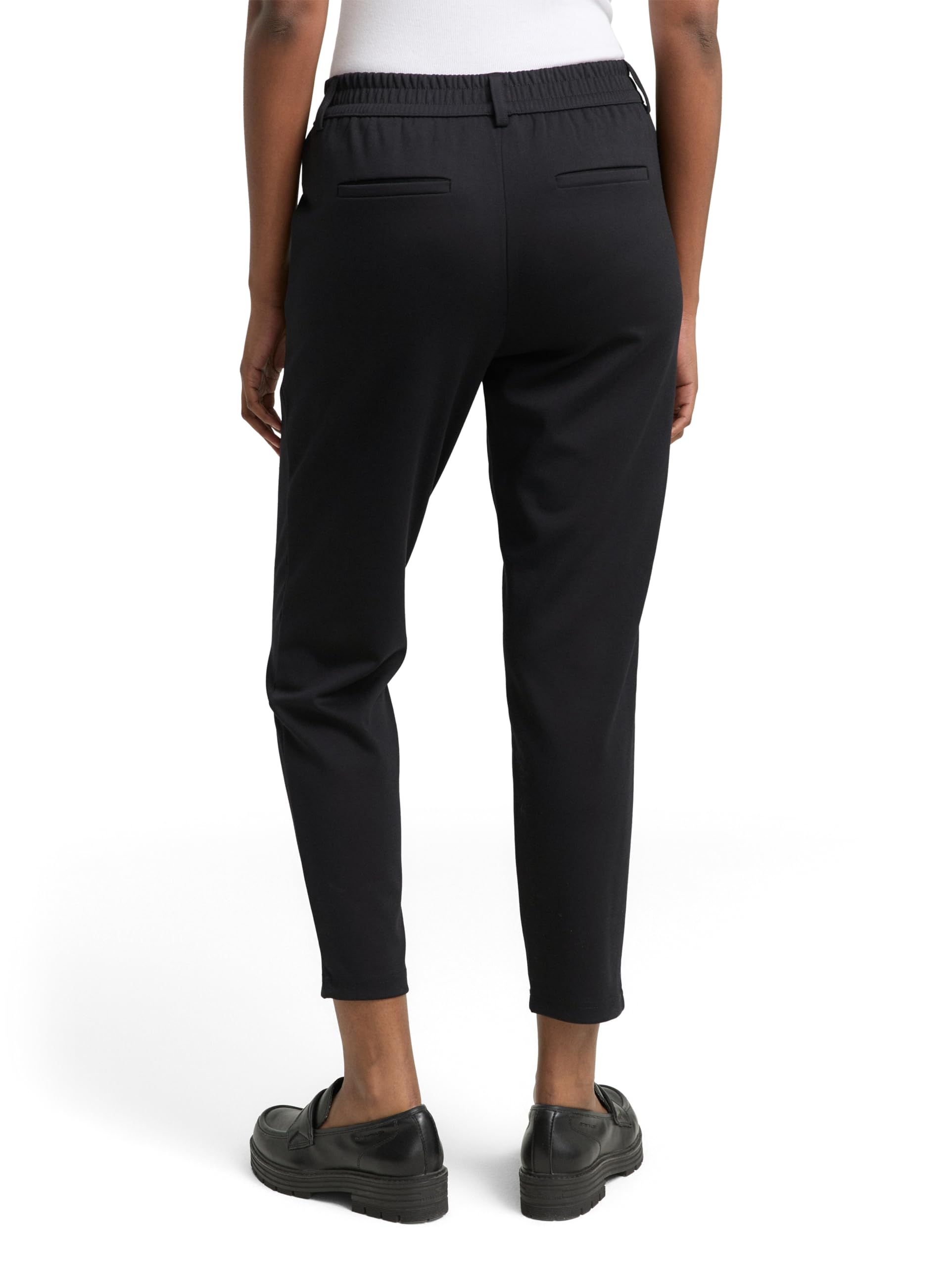 Tom Tailor 1021175 Pantalon Décontracté avec Taille Élastique Femme