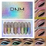 8 Colors Liquid Glitter Eyeliner, Sparkly Eye Liner Makeup Set, Light Purple, Gold, Silver White, Or
