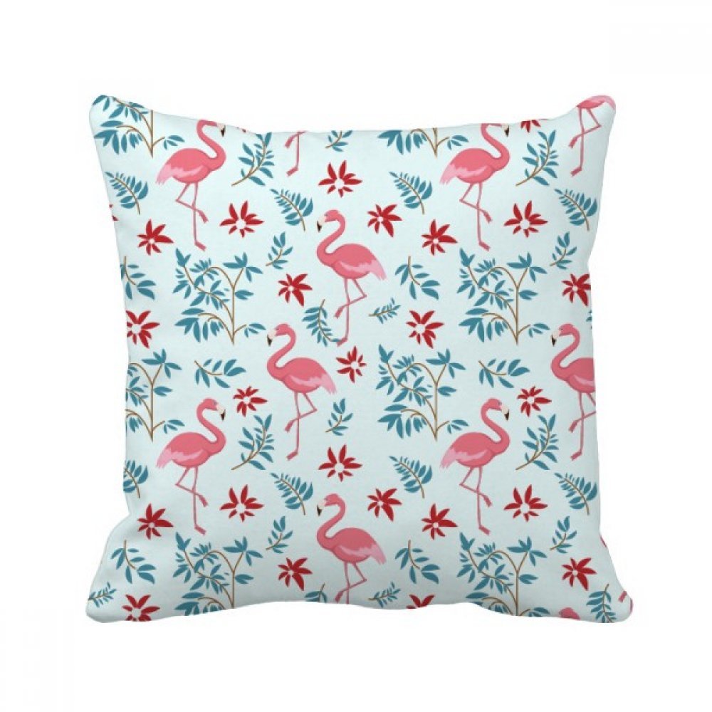 Coussin tropical flamant rose 40x40 cm pour décoration de canapé de salon moderne