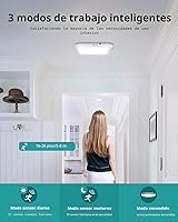 Vista 5 de wowatt: lámpara de techo recargable operada por batería, luz de sensor de movimiento para interiores, lámpara de ducha inalámbrica con mando a