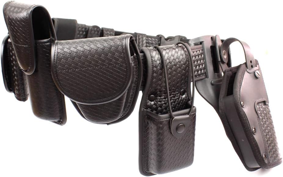 10-in-1 Police Duty Utility Belt Rig, Security Guard Modular Law Enforcement Duty Belt with Pouches